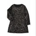 Bell Sleeve Sequin Mini Dress