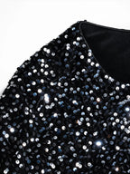 Bell Sleeve Sequin Mini Dress