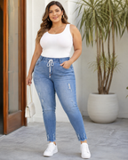 Curve Ease Drawstring Jeans