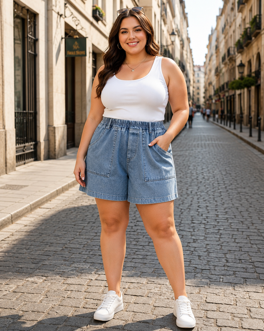 Curve Ease Denim Shorts
