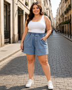 Curve Ease Denim Shorts