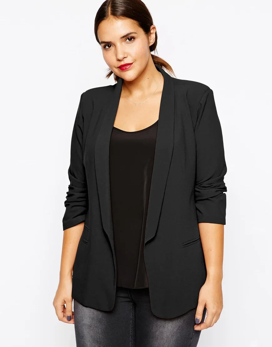 Curve Shawl Collar Blazer
