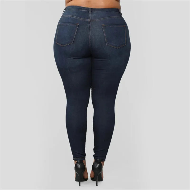 skinny denim pencil pants