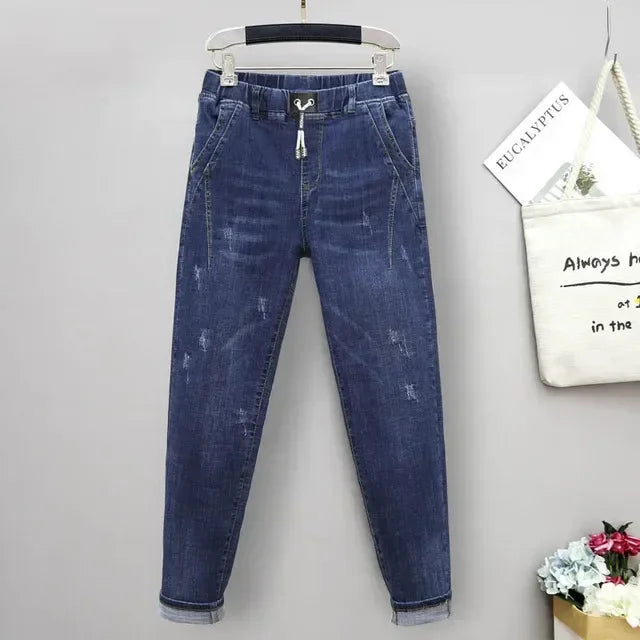 Curve Ease Drawstring Jeans