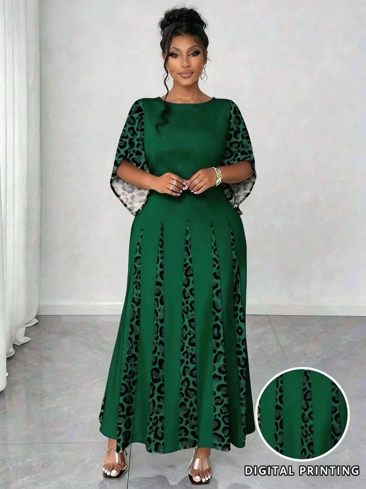 Wild Elegance Plus Size Maxi Dress