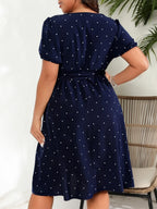 Curvy Charm Polka Dot Dress