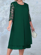 Royal Grace Plus Size Lace Dress