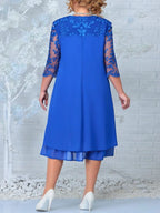 Royal Grace Plus Size Lace Dress