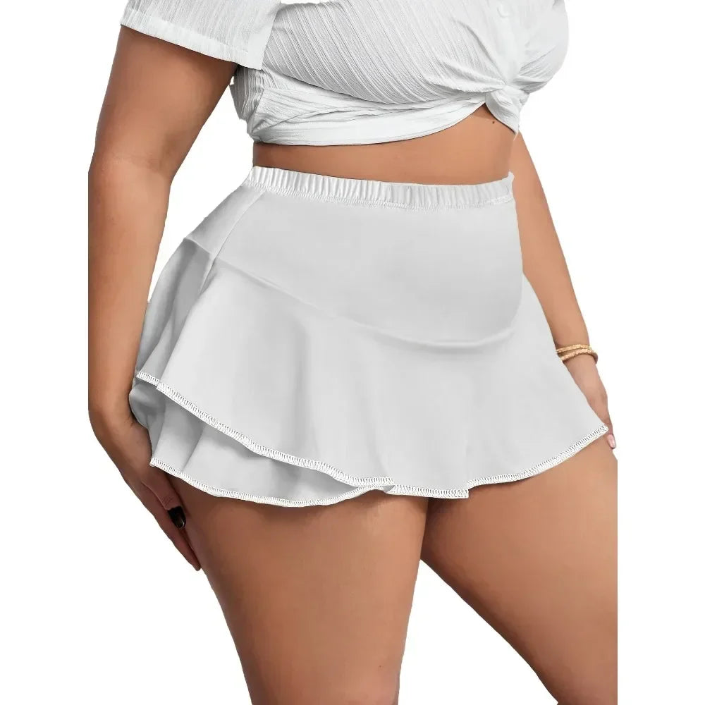 Curve Ruffle Active Skort