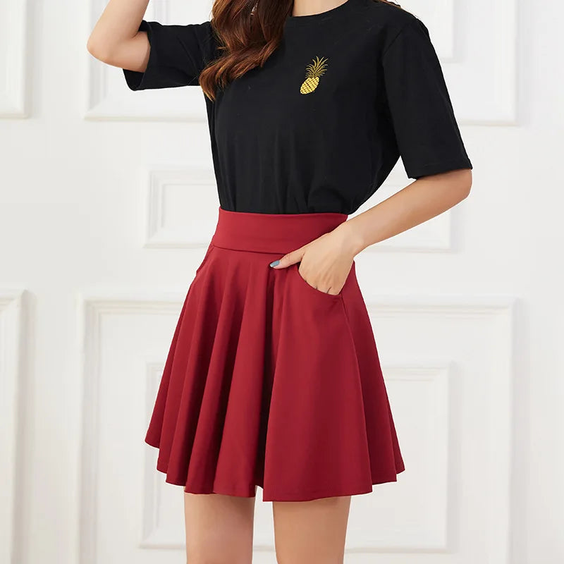Pocket Charm Plus Size Skirt
