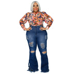 Bodycon Stretch Solid Pockets Flared Pants