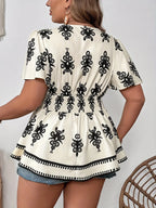 Curve Ornate Wrap Top