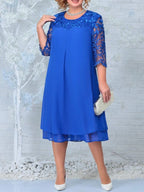 Royal Grace Plus Size Lace Dress