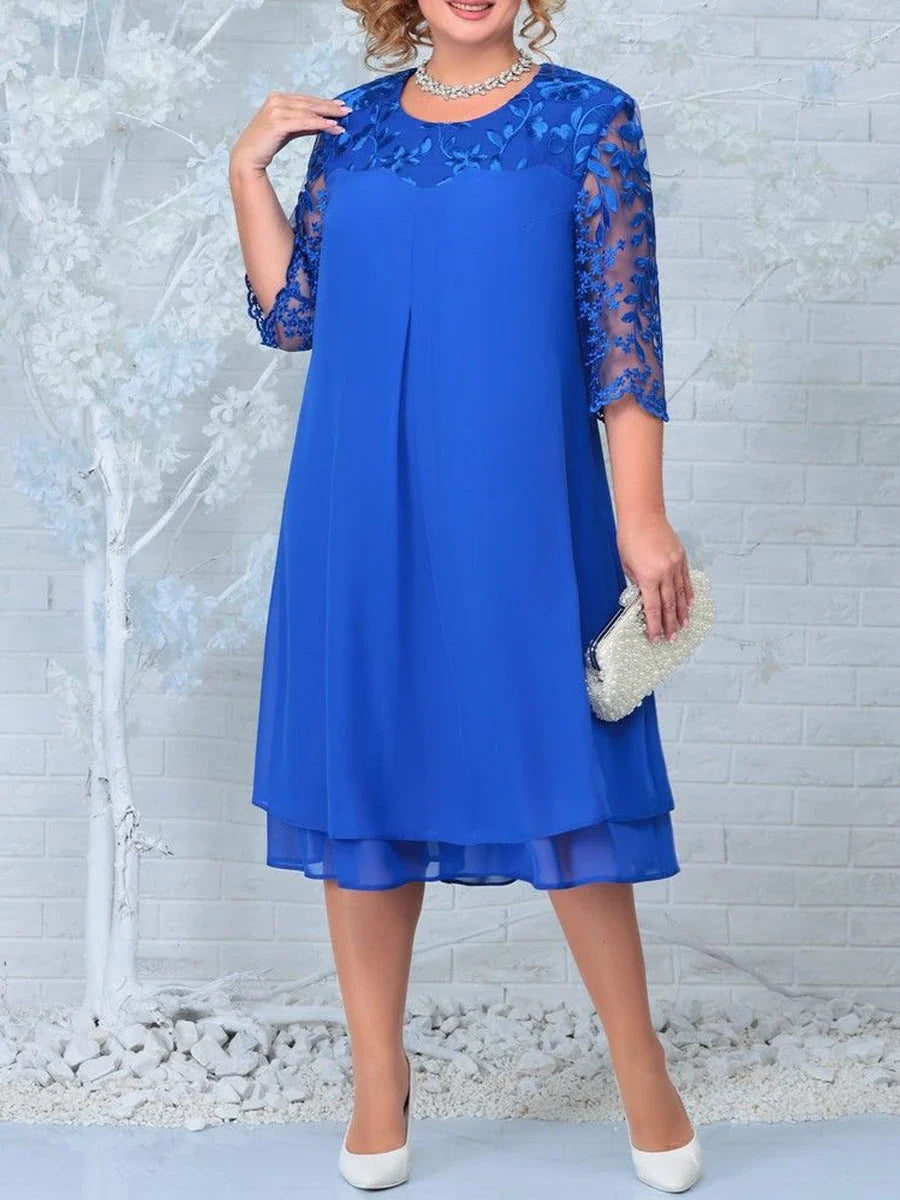 Royal Grace Plus Size Lace Dress