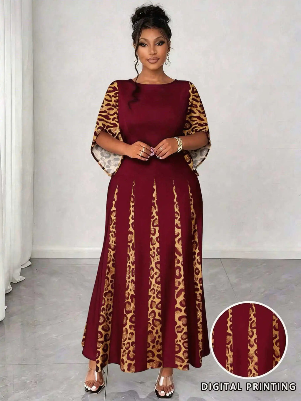 Wild Elegance Plus Size Maxi Dress