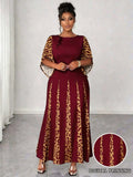 Wild Elegance Plus Size Maxi Dress