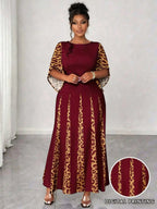 Wild Elegance Plus Size Maxi Dress