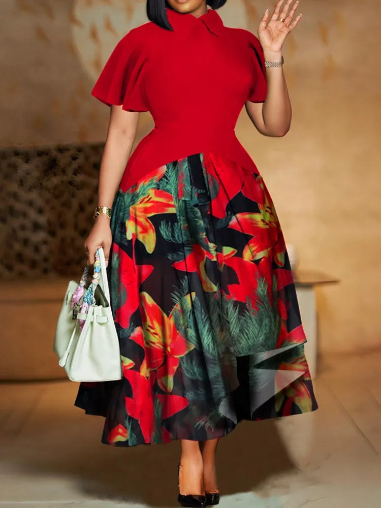 Short Sleeve Street Style Dress