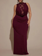 Sleeveless Lace Bodycon Fit Maxi Dress