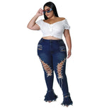 Glam Ripped High-Waist Jeans