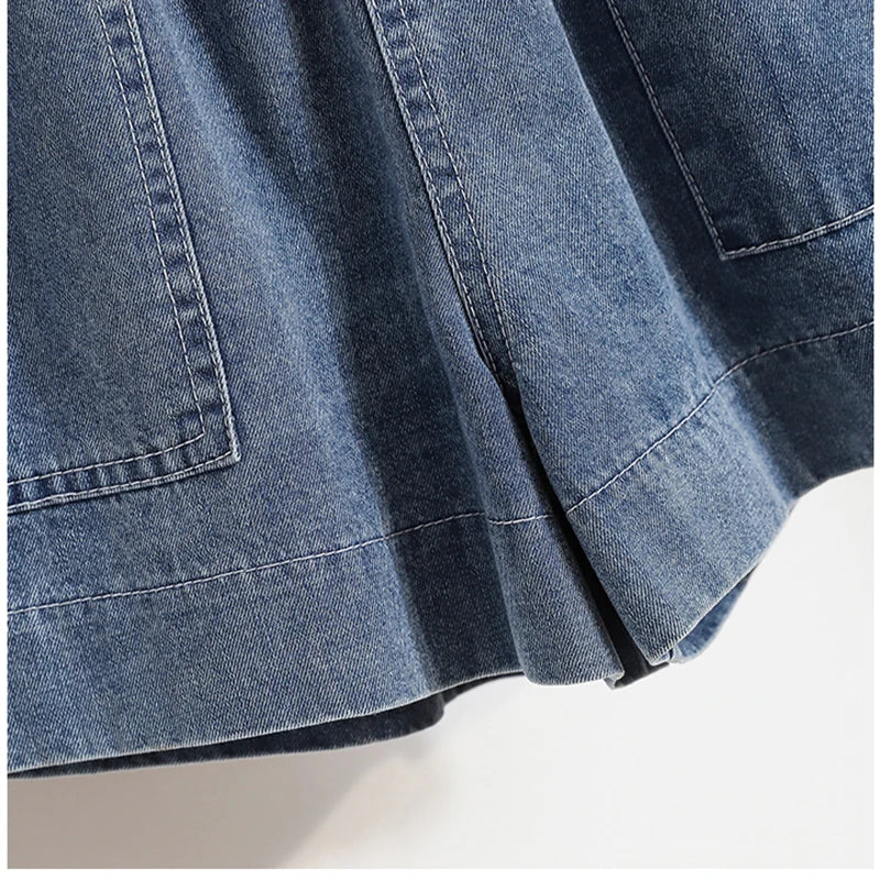Curve Ease Denim Shorts