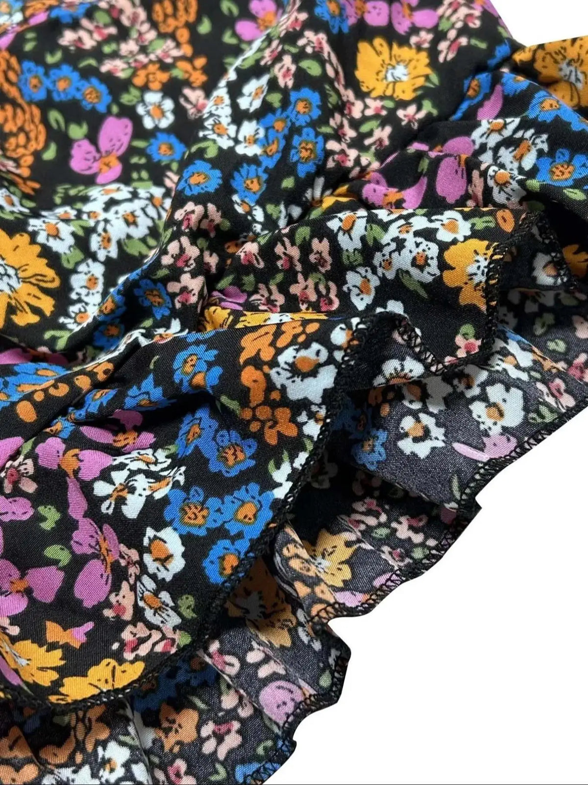 Floral Print Tie Shoulder pant suit