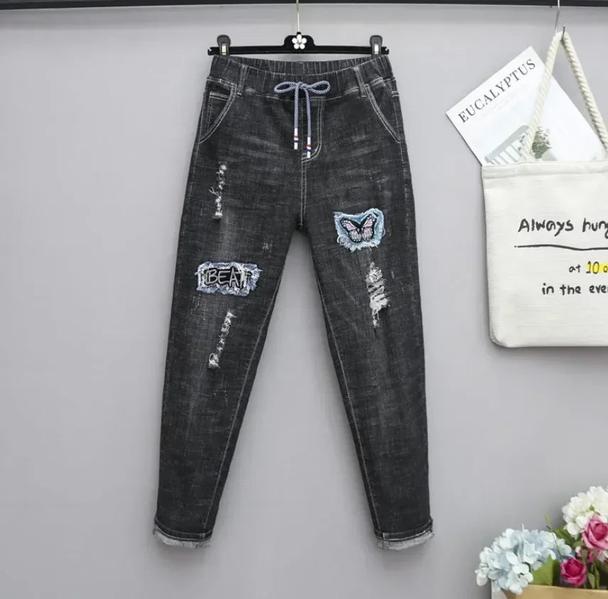 Curve Ease Drawstring Jeans