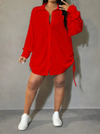Curve Oversized Shirt Dress