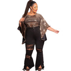 Bodycon Stretch Solid Pockets Flared Pants