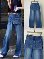 Curve Utility Wide-Leg Jeans