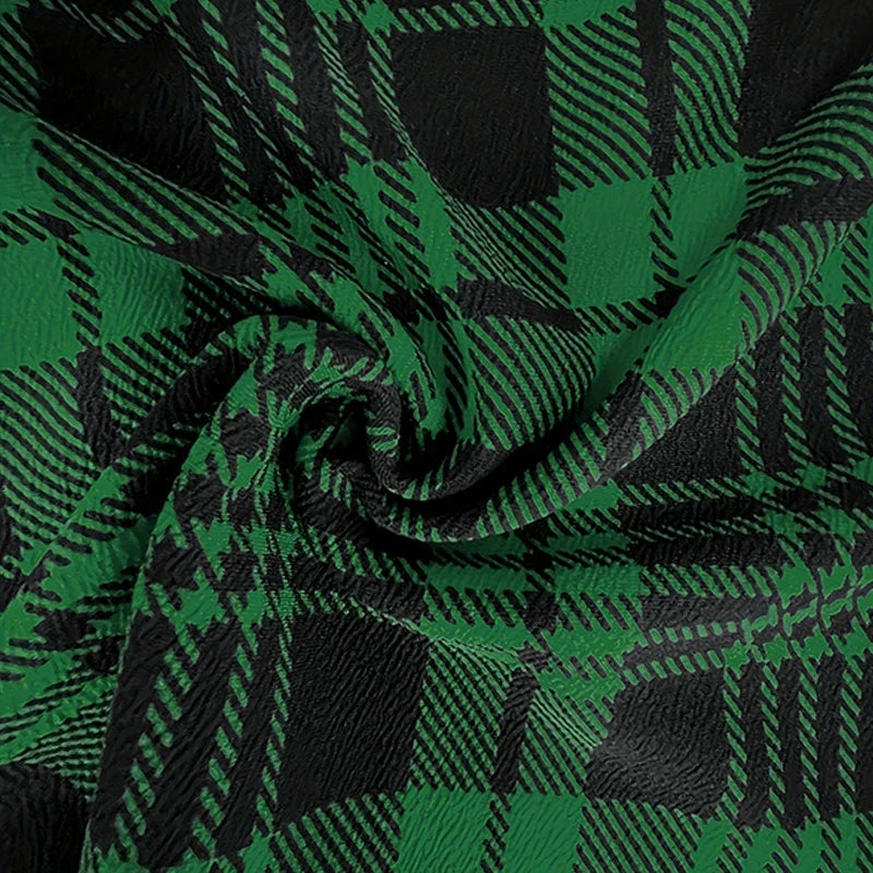 Curve Check Mini Skirt