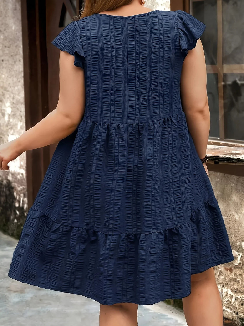 Curve Comfort Tiered Dress