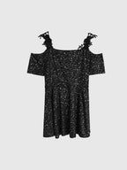 Curve Sparkle Peplum Top