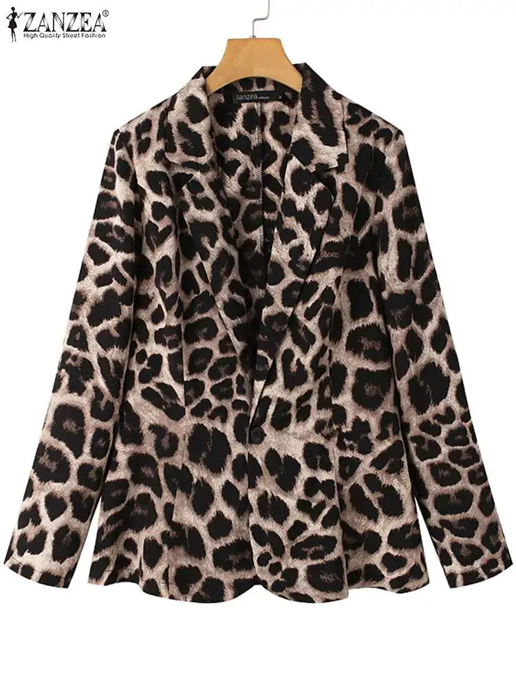 Curve Leopard Blazer