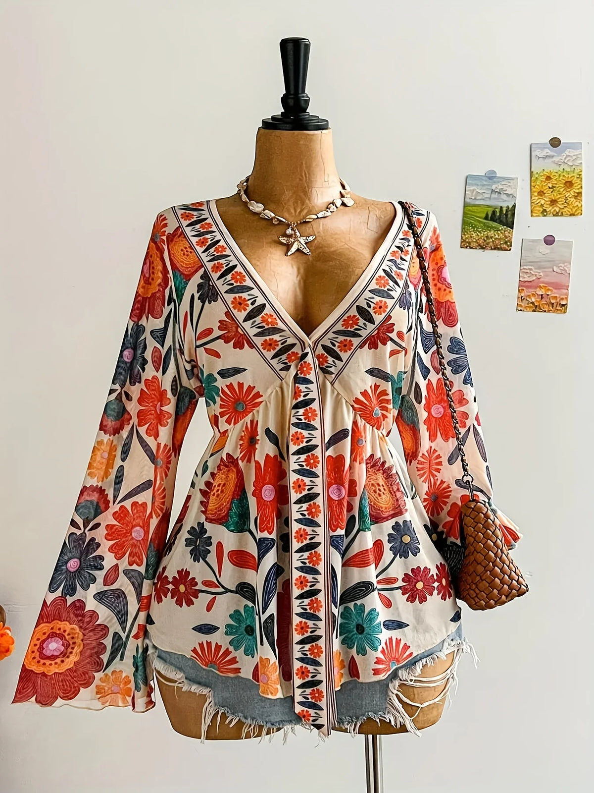 Curve Boho Bloom Blouse