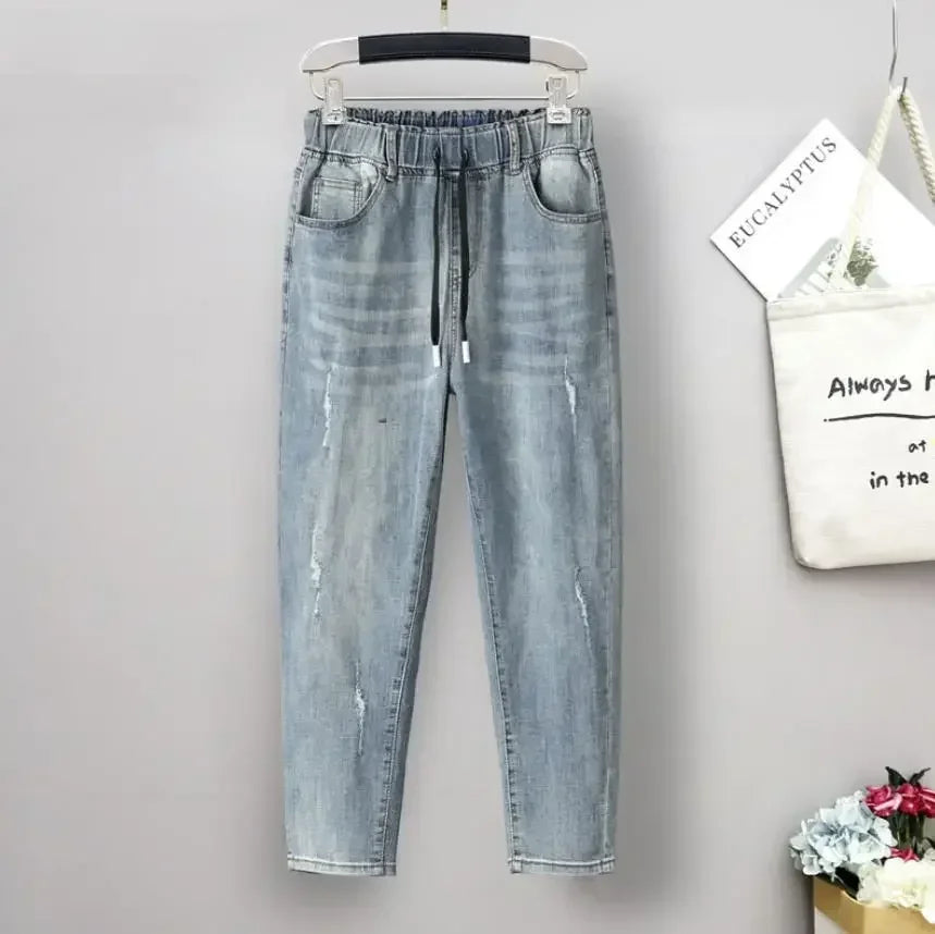 Curve Ease Drawstring Jeans