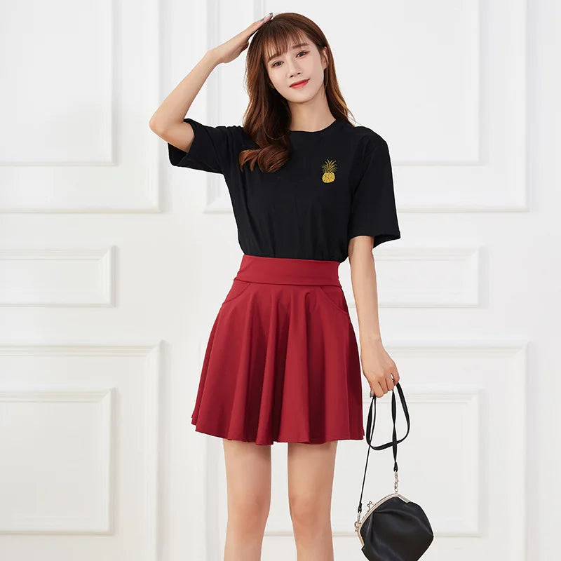 Pocket Charm Plus Size Skirt