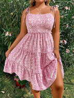 Curve Garden Tiered Sundress