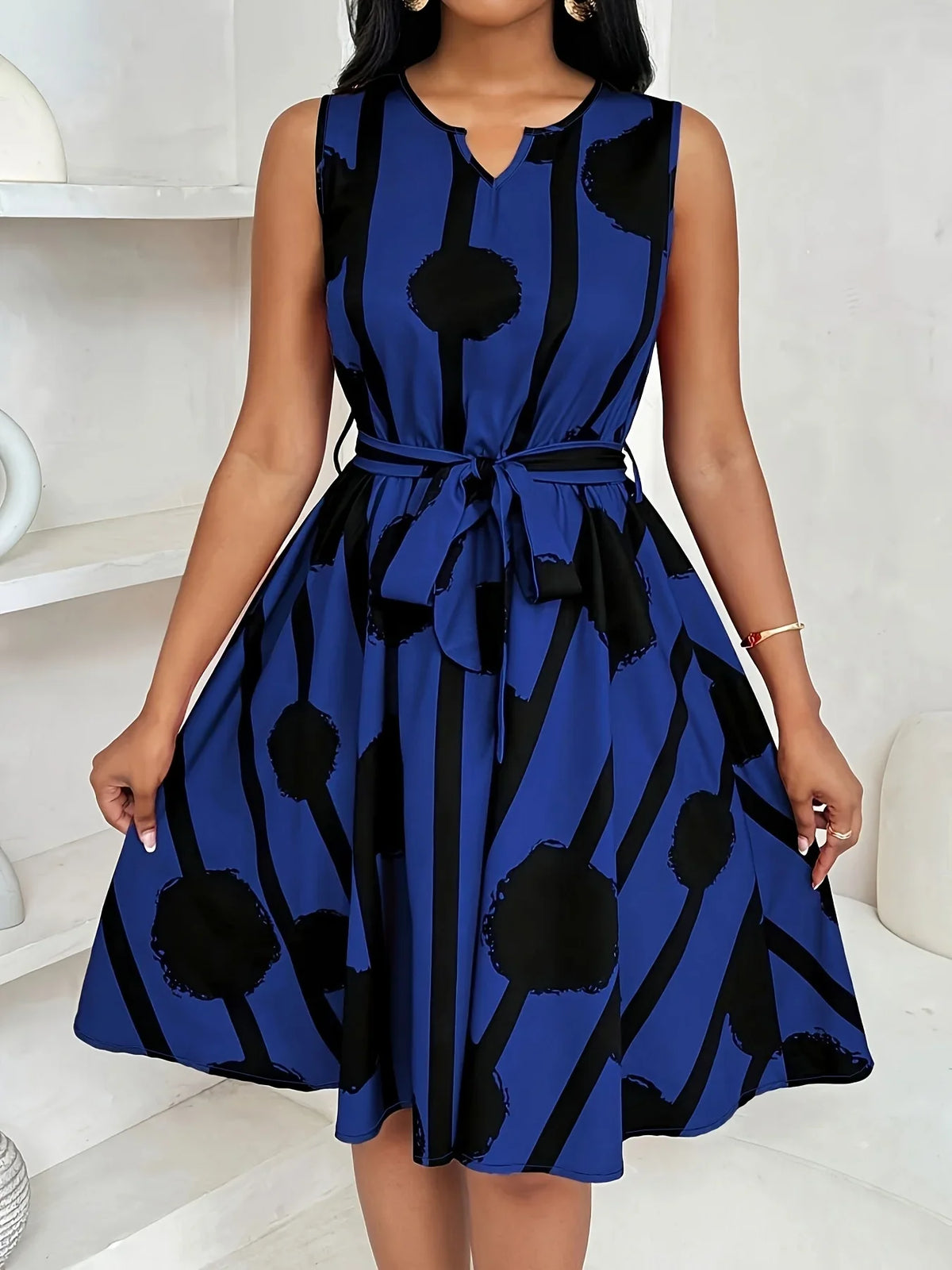 Muse Plus Size Belted Dress