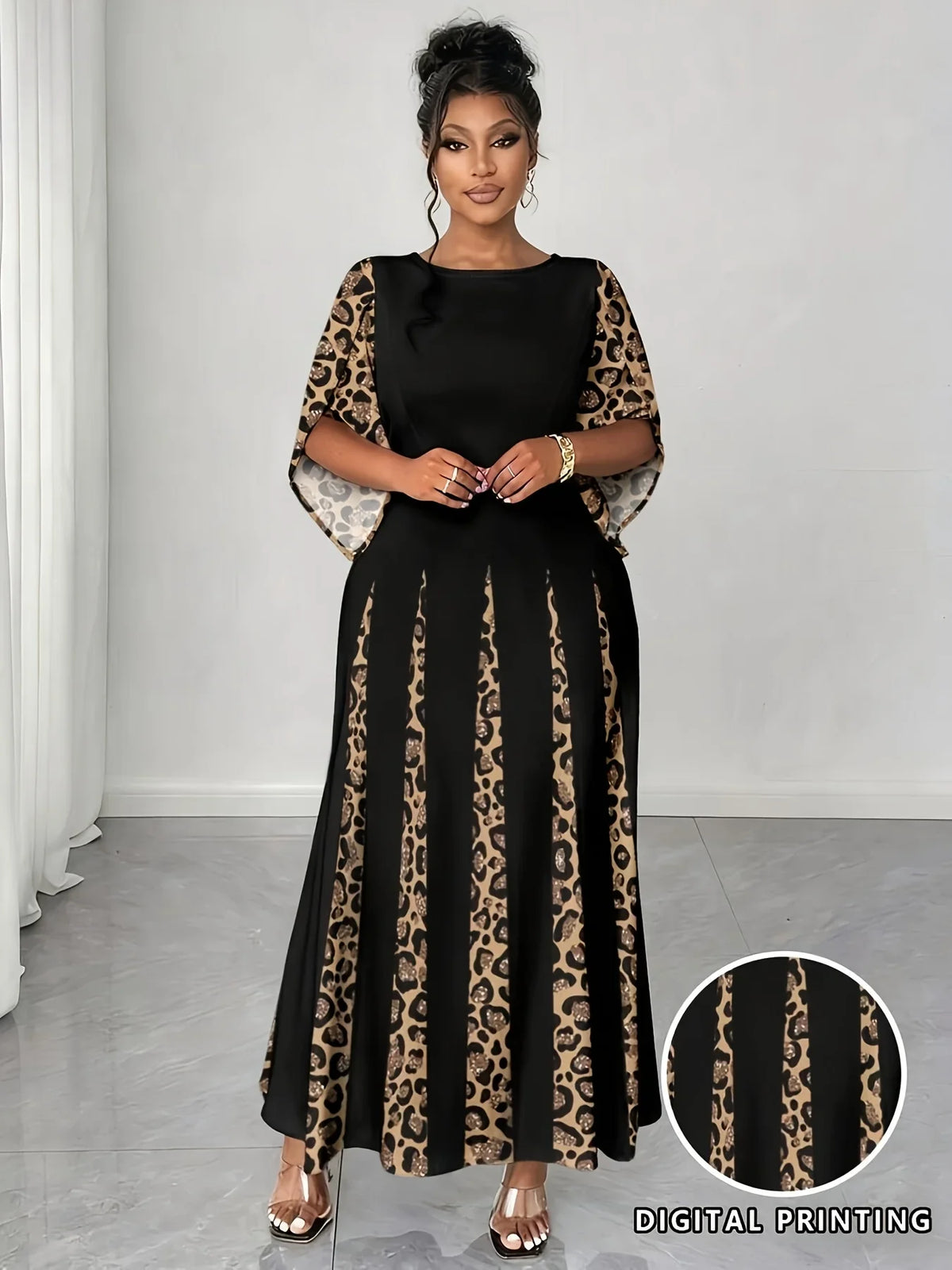 Wild Elegance Plus Size Maxi Dress