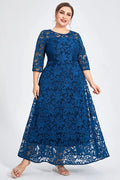 Formal Double Layer Tunic Maxi Dress
