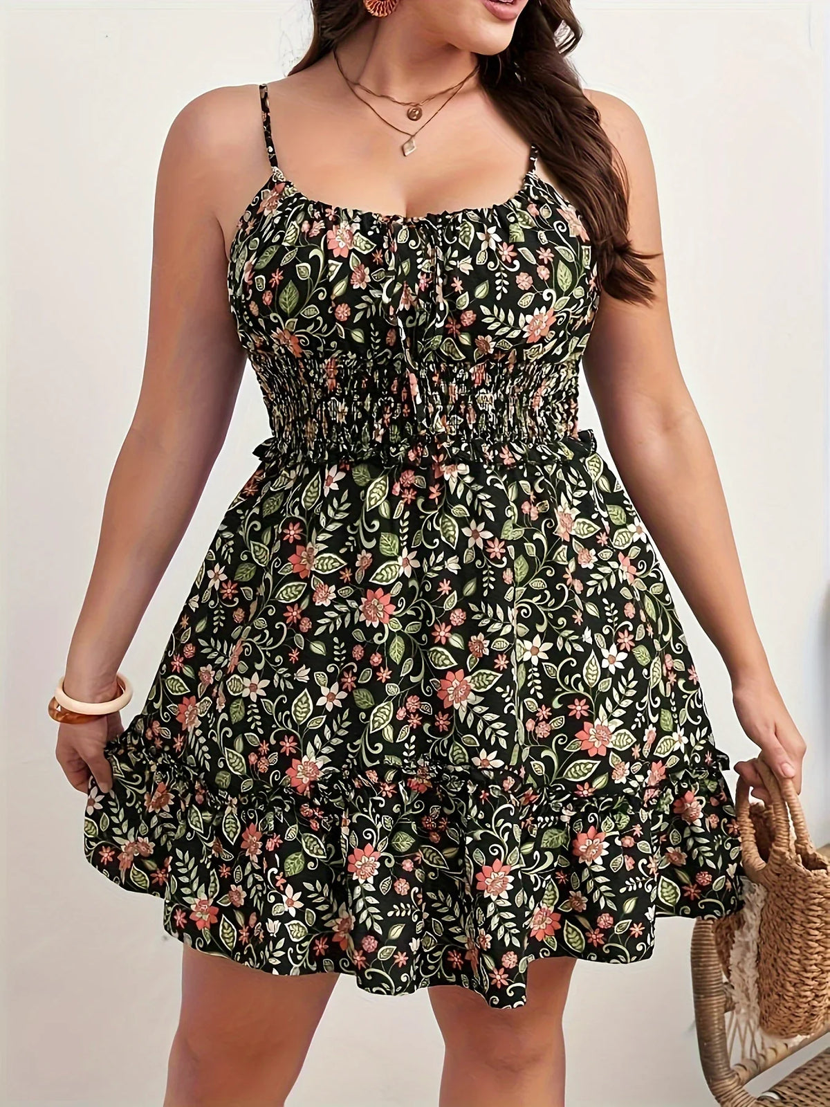 Elegant Floral Print Dress