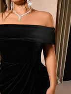 Velvet Dress Elegant for Formal Occasions