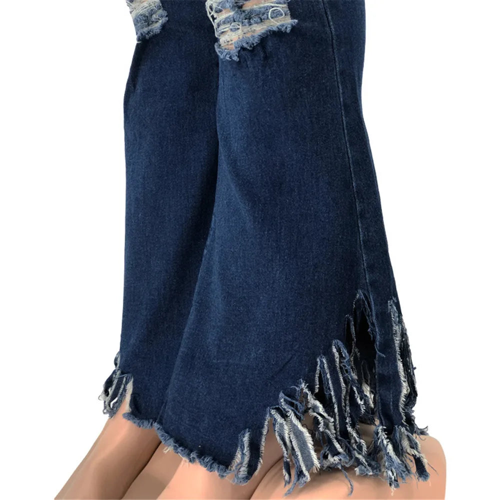 Bodycon Stretch Solid Pockets Flared Pants