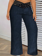 Curve Cross-Waist Wide-Leg Pants