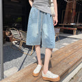 Curve Ease Denim Culotte Shorts