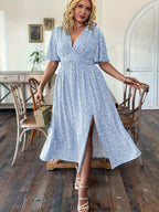 Romantic Floral Short Sleeve Dress