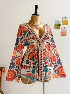Curve Boho Bloom Blouse