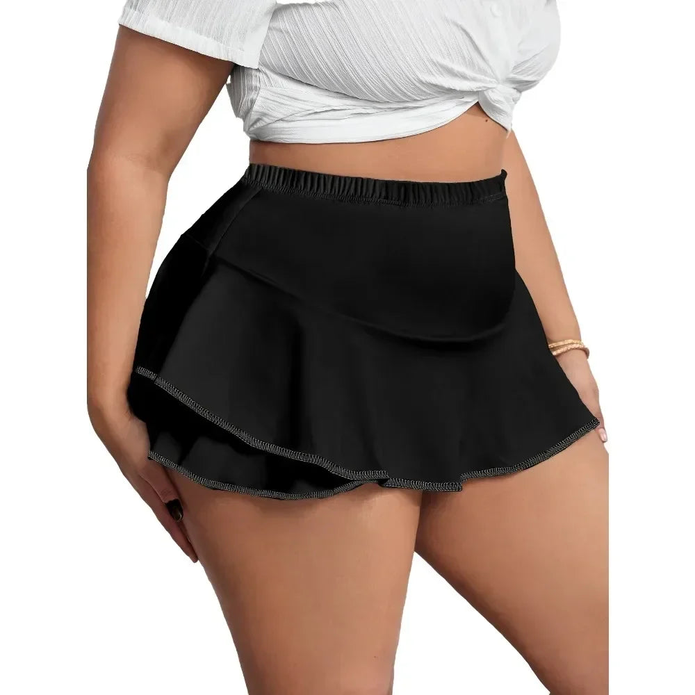 Curve Ruffle Active Skort