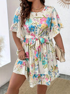 fashionable printed dress